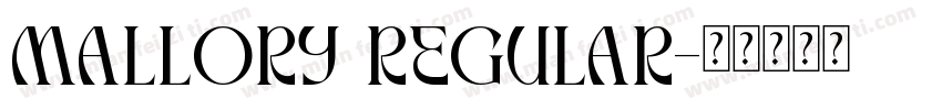Mallory regular字体转换